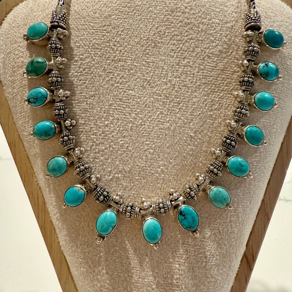 Turquoise and Sterling Silver Necklace